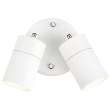 Lyra 2 Light Outdoor Wall Spotlight